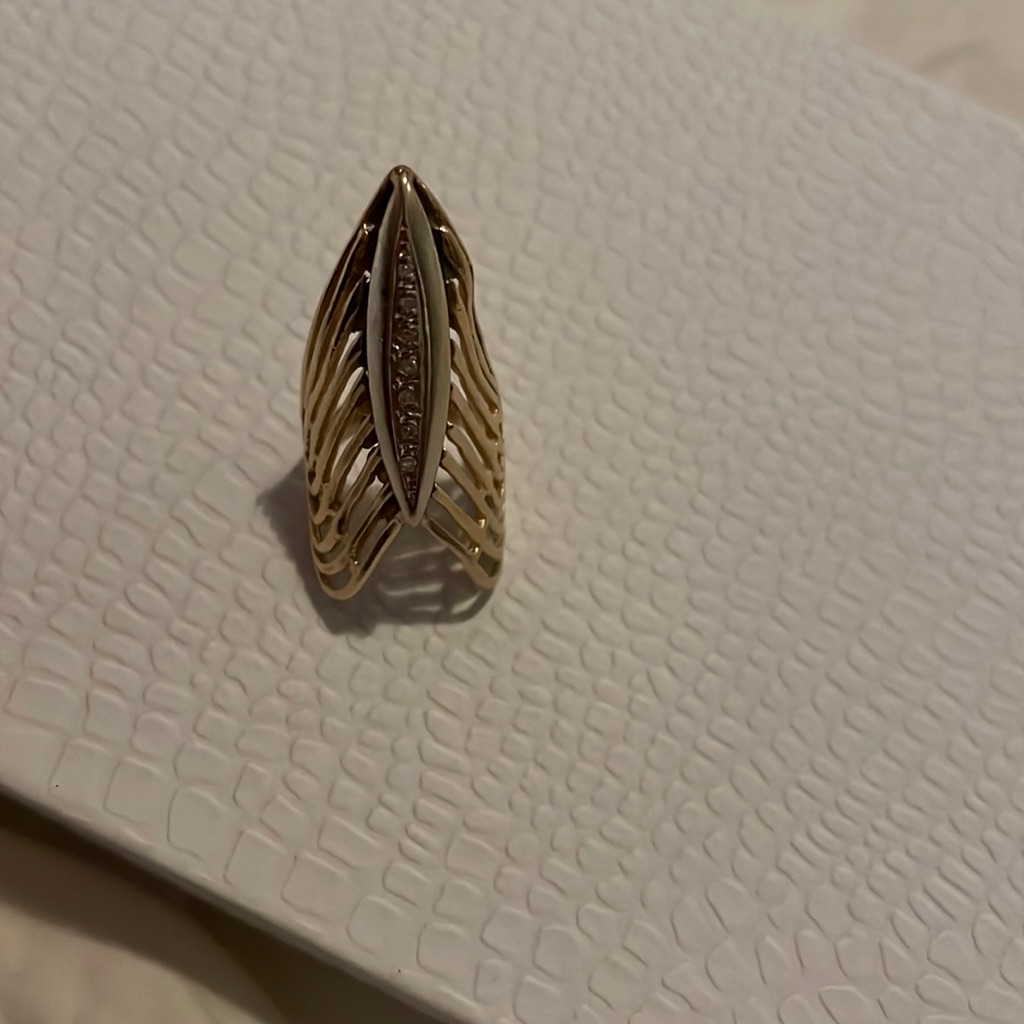 Nail Ring Solid 14k
